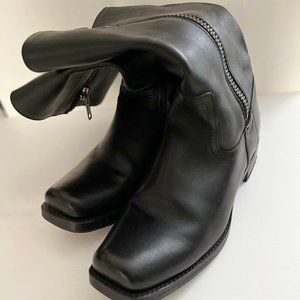 Frye Square Toe Mid-calf Side Zip Boot 10